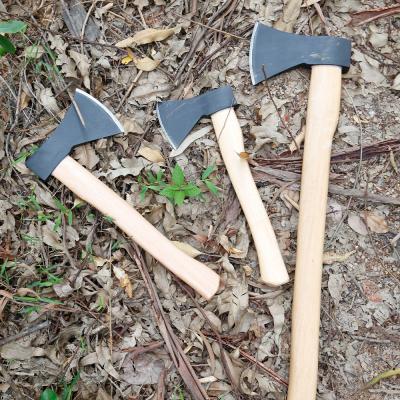 China Durable Custom Rescue Hatchet Ax With Wood Handle Outdoor Hunting Camping AX for sale