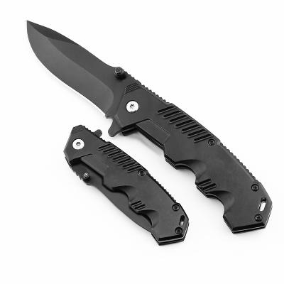 China Non-variable Handle Black Aluminum Folding Knife MDK01 Survival Pocket Knife Self Defense Utility Knives for sale