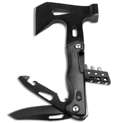 China Wholesale MULTI Function Stainless Axes Head Multi Tool Steel Increasing Camping Portable Hand Ax With Hammer Saw for sale