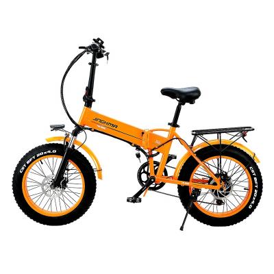 China Horn Dropship Folding Electric Bike 48v Battery Full Suspension Mountain Bicycle With Dim and Controller for sale