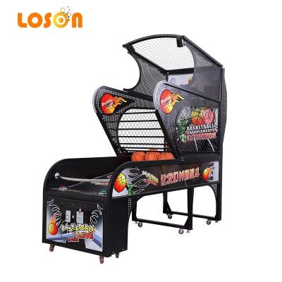 China Metal+wood Loson 2022 luxury automatic electronic carnival  buy arcade  skill basketball shooting machine coin operated games for sale