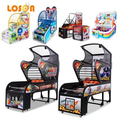 China Metal+wood Automatic electronic street hoops carnival buy coin operated shooting basketball skill game arcade machine for sale