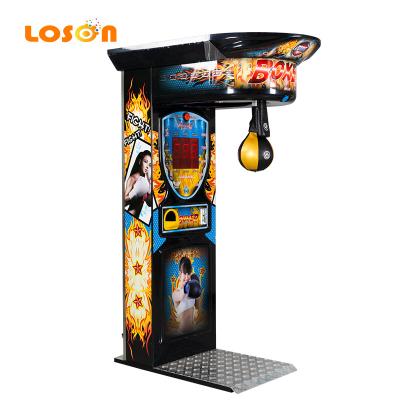 China Plastic+metal+wood+leather Coin Operated Kick Electronic Training Vending Arcade Game  Bag Punching Machines  Boxing for Entertainment Center for sale