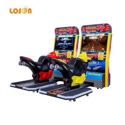 China Plastic+metal Coin operated amusement manx tt simulator moto Super motorbike motorcycle car bike racing arcade gaming machine for sale