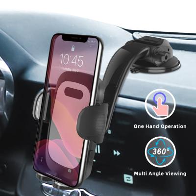 China New Dashboard Adjustable Suction Cup Car Phone Holder Super Strong Sticky Mount & Anti-shake Gooseneck Car Holder for sale