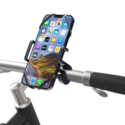 China Universal Silicone Band Adjustable Bike Motorcycle E Bike Navigation Phone Holder for sale