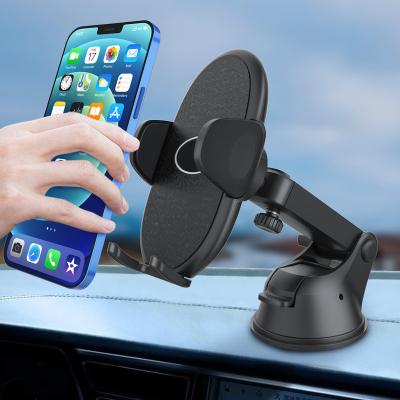 China 2021 New Arrivals 360 Rotation Dashboard Phone Holder Windshield Car Mount Mobile Phone Adjustable Tensing Holder for sale