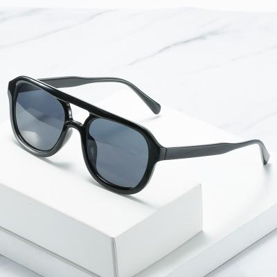 China Cheap Newest Fashion Sunglasses Bridge Plastic Square Double Shading Summer Sunglasses 2021 Men for sale