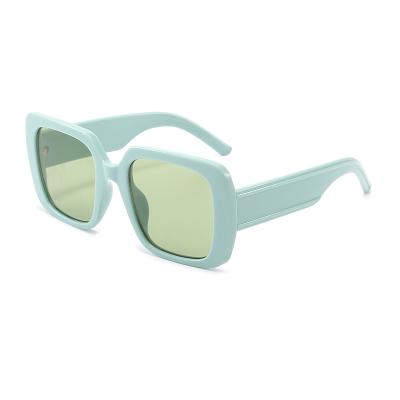 China Newest Big Square Cheap Plastic Square Shading Retro Summer Female Sunglasses for sale