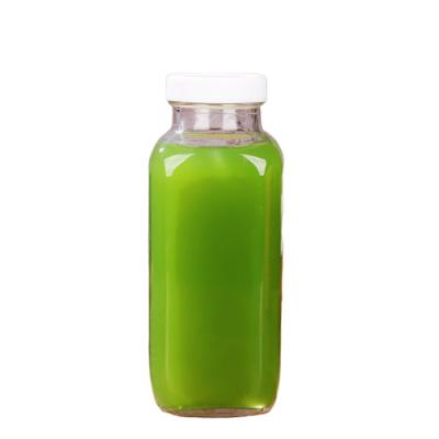 China Empty Cute Square Glass Mineral Water Juice Beverage Drinking Bottles 250ml 350ml 500ml for sale