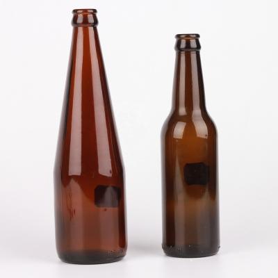 China 330ml Matte Black Beverage Beer Bottle for sale