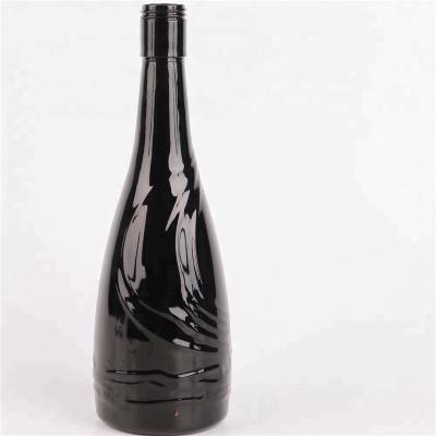 China Beverage black bottle vodka for sale