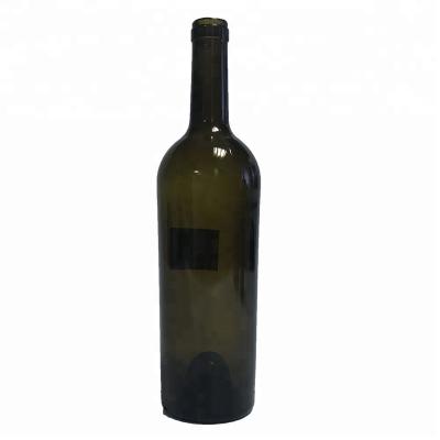 China Beverage 750ml Black Wine Bottle for sale