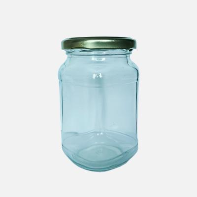 China Wholesale 370ml 375ml Heatable Clear Glass Pickles Jam Sealed Storage Mason Jar Jar for sale