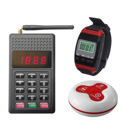 China ABS Plastic Radio Beepers Chef Paging Waiter Keypad Restaurant Kitchen Queue Calling System for sale