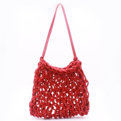 China Fashion Woven Cotton Rope Should Bag Latest Style Straw Beach Tote for sale