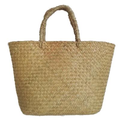 China Women's Handbag Straw Beach Bag Moroccan Straw Basket Natural Bag for sale