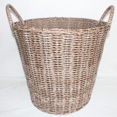 China Sustainable Handmade PP Straw Storage Box Plastic Storage Basket Laundry Bag for sale