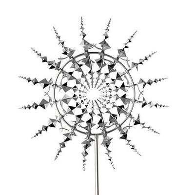 China Outdoor Decorative Garden Art Stainless Steel Wind Kinetic Sculpture for sale