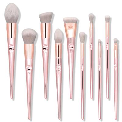 China 10pcs Brand New High Quality Daily Post Pink Girl's Professional Makeup Eye Makeup Brush Set Makeup Brush Set for sale