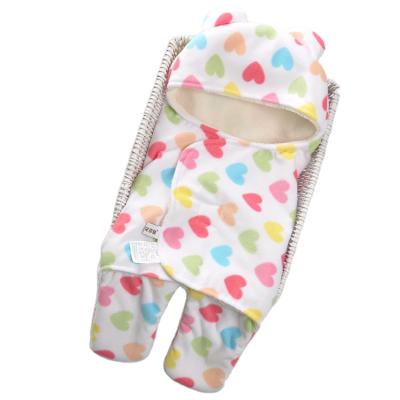 China Bestsellers Baby Anti-pilling Double Cashmere Wrap Baby Fleece Sleeping Bags Newborn Fleece Wrap Covering for sale