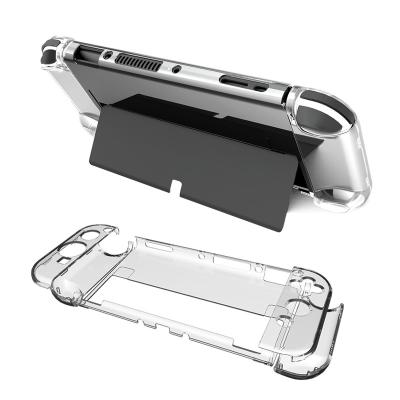 China Factory Wholesale Custom Crystal Hard Shell Transparent Protective Case New Case For Nintendo Switch OLED Accessories for sale