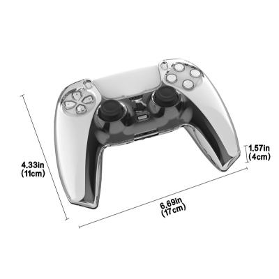 China Easy Installation Clear Case Cover Device Hard Skin Shell For PC PS5 Anti-Slip Transparent Cover Play Station5 Gamepad Console Controller for sale