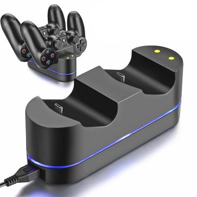 China ABS 5V PS4 Dual Power USB Charging Dock Dock LED Light Indicator Fast Charger For Playstation 4 Pro Slim PS4 Console Controller for sale