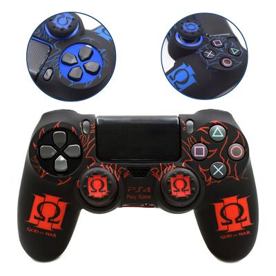 China PS4 Silicone Controller Wireless Joystick Pattern Skin Cover Silicone Color Case Protective Soft Touch For Sony Playstation 4 pro slim for sale