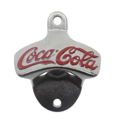 China Wall Mounted Opener Holding Bar Beer Bottle Bar Soda Silver Color Zinc Alloy Viable Nickel Cool Accessory for sale