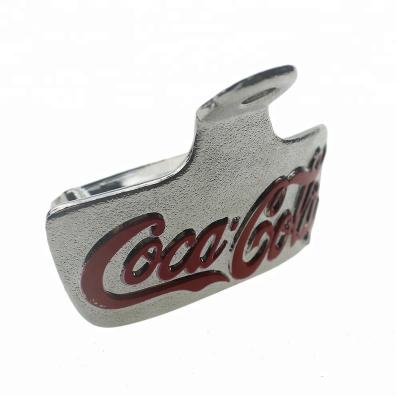 China Wall Mounted Opener Holding Bar Accessory Opener Soft Drink Cola Beer Bottle Bar Viable Nickel Silver Color Zinc Alloy Cool Soda for sale