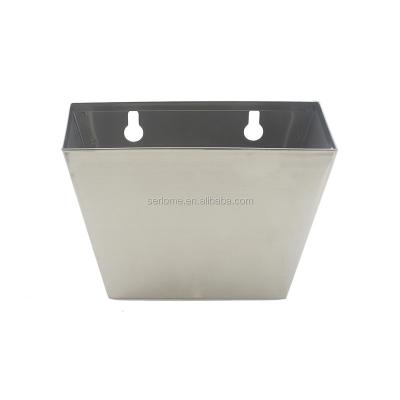 China Silver Color Stocked Brushed Stainless Steel Caps Collecting Metal Box Cap Catcher Bin Capsule Catcher for sale