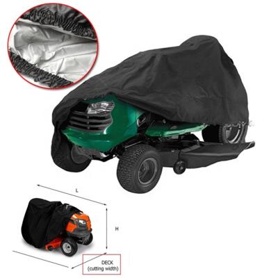 China 210D Quality Polyester Lawn Mower Cover Push Mower Cover Reusable Waterproof Riding Cover Guaranteed Waterproof Riding Cover for sale