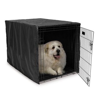 China Zhanxin Viable Chain Link Dog Run House Outdoor Kennel Large Shade Insulation Cages Ease Travel Tether With Roof Cover for sale