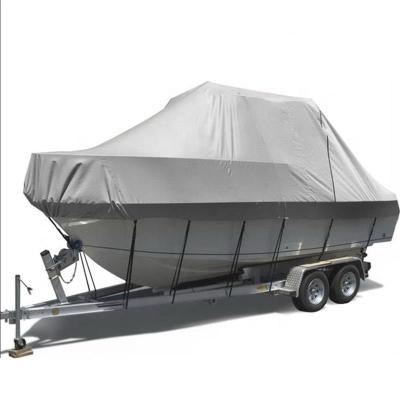 China Best Selling Outdoor Boat Tent Cover Dust Reusable Dustproof Boat Cover 210D Polyester Waterproof Cover for sale