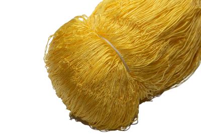 China Multifilament Fishing Net Fabric Polyester Multifilament Color Yellow for sale