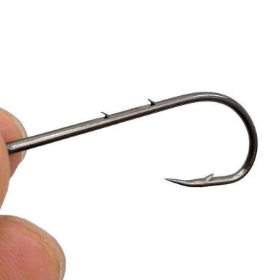 China Fishing Sports Single Barbed High Carbon Steel Hook For Fishing for sale