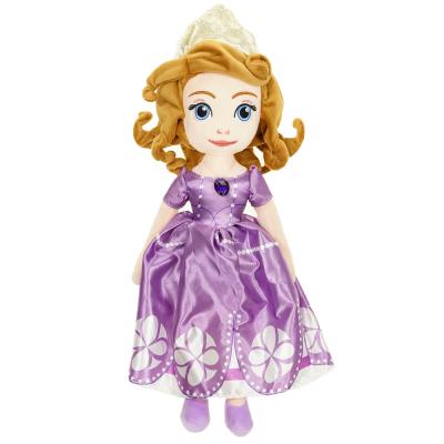 China Toy Princess Baby Stuffed Dolls Battery Operated for Girls, Plush Doll with Hair for sale