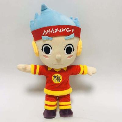 China New Arrival Eco-friendly Material Promotional Hot Sale Cartoon Plush Girl And Boy Funny Stuffed Doll for sale