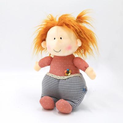 China Custom Cute Promotion Stuff Cartoon Plush Toy Girl Doll for sale