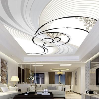 China Waterproof+ECO-Friendly 3D Glitter Abstract Korea Art Roof Ceiling Wallpaper Wall Mural for sale