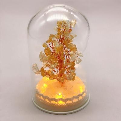 China Natural Citrine Tree Gem Stone Base Wonderful Rough Quartz Tree Nice Tree Of Life From Europe for sale