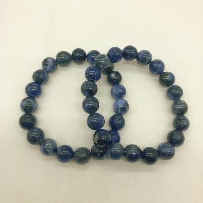 China FASHIONABLE hot selling daily wear sodalite 10mmm beads bracelet party gift blue stone bracelet for sale