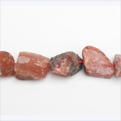 China 2019 Wholesale Particle Natural Southern Red Agate Loose Bead Semi-Products for sale