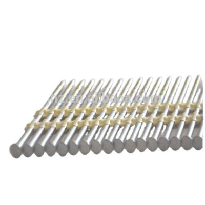 China 21 Degree Flat Coated Flat Head Plastic Band Frame Nails for sale