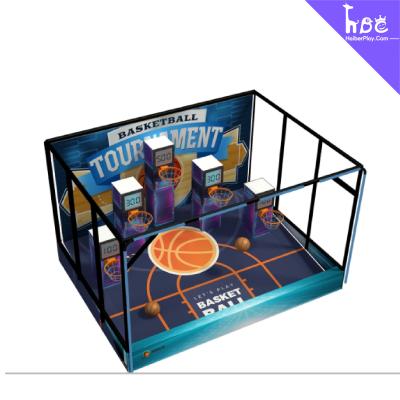 China Parque de aventuras en interiores Equipo de juego interactivo Juego de baloncesto Tamaño grande en venta