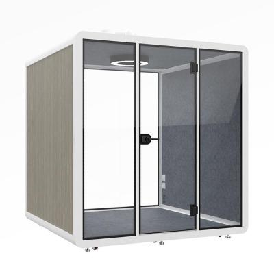 China 6 Seats Conference Office Booth Private Office Pod (The Other) Adjustable Modular Office Booth Sound Insulation Booth for sale