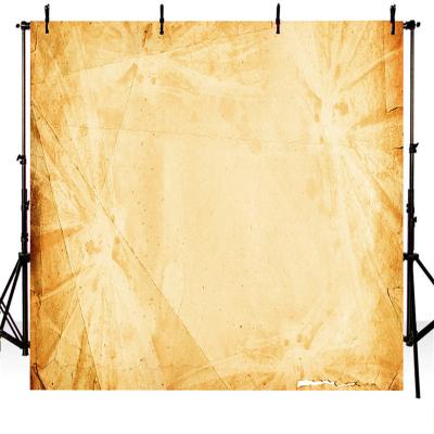 China Yellow Retro Background 3D Photography Backdrops High Quality Printing Nostalgia Thin Vinyl Photo Studio Props Photographic Women Birthday Party Backdrop for sale