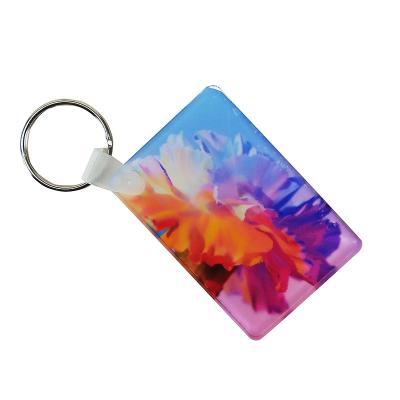 China Custom Rectangle Sublimation Key Tag Printing Acrylic Keychain Heat Press Machine for sale