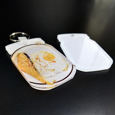 China Custom Sublimation Acrylic Key Resin Holder Jar Mason Jar Wish Key Chain Key Tag for sale